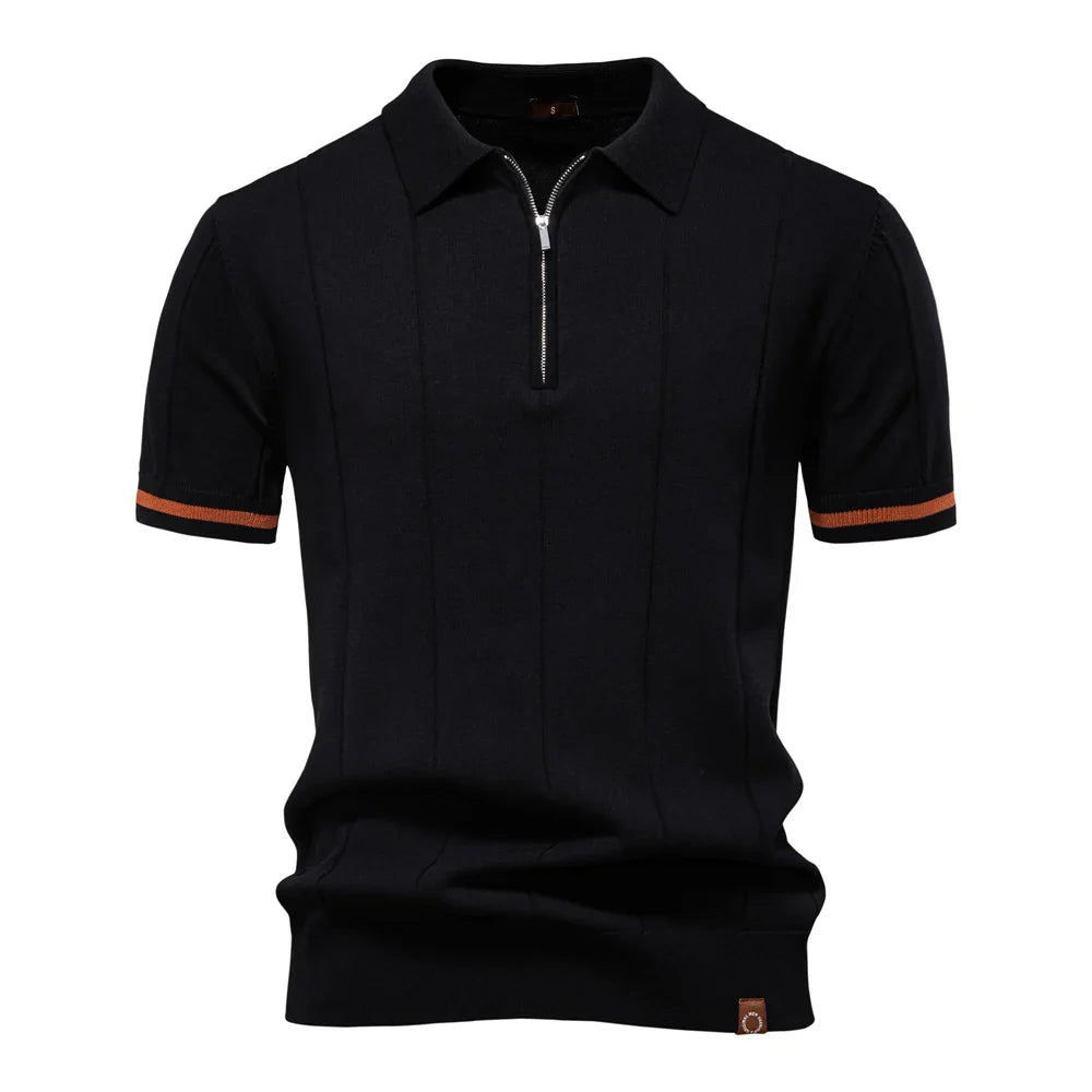 Menxclusive™ | Heren Polo Shirt Met Rits