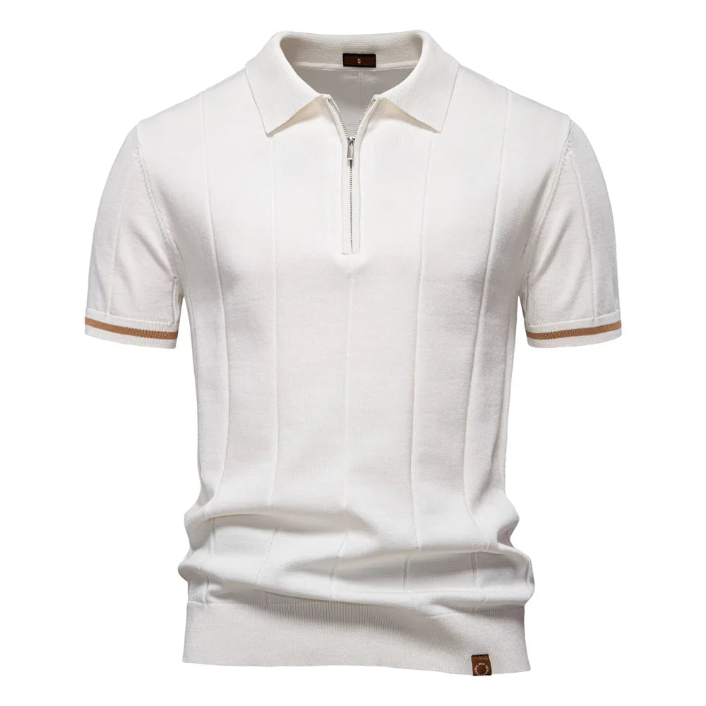 Menxclusive™ | Heren Polo Shirt Met Rits