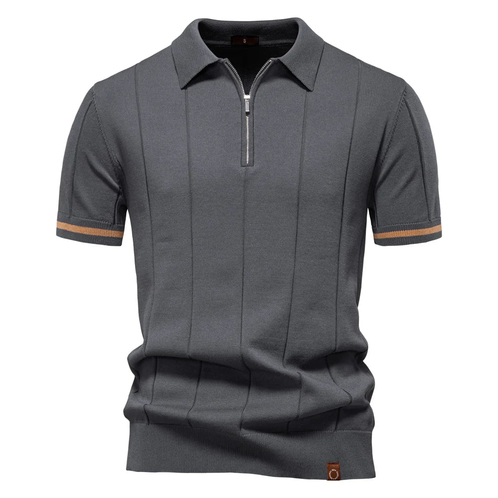 Menxclusive™ | Heren Polo Shirt Met Rits