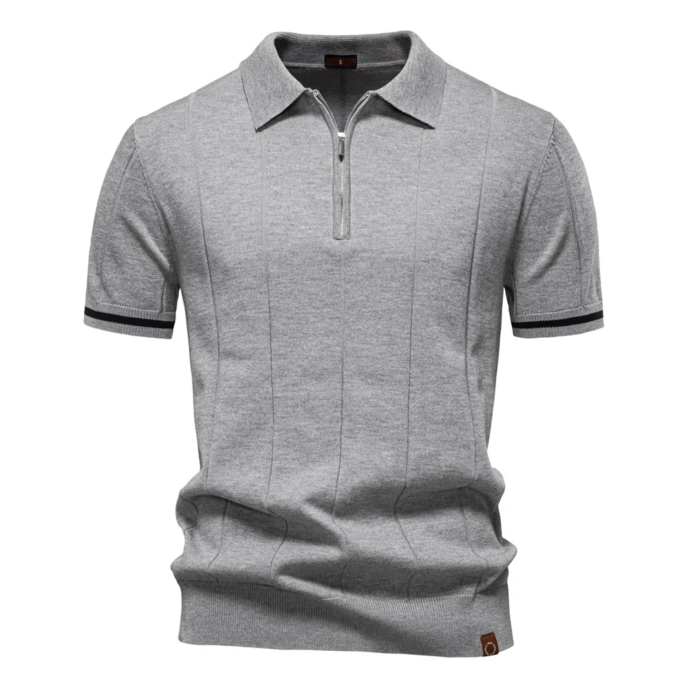 Menxclusive™ | Heren Polo Shirt Met Rits