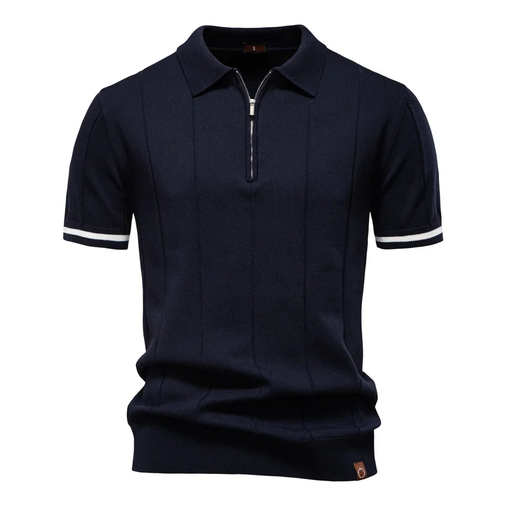 Menxclusive™ | Heren Polo Shirt Met Rits