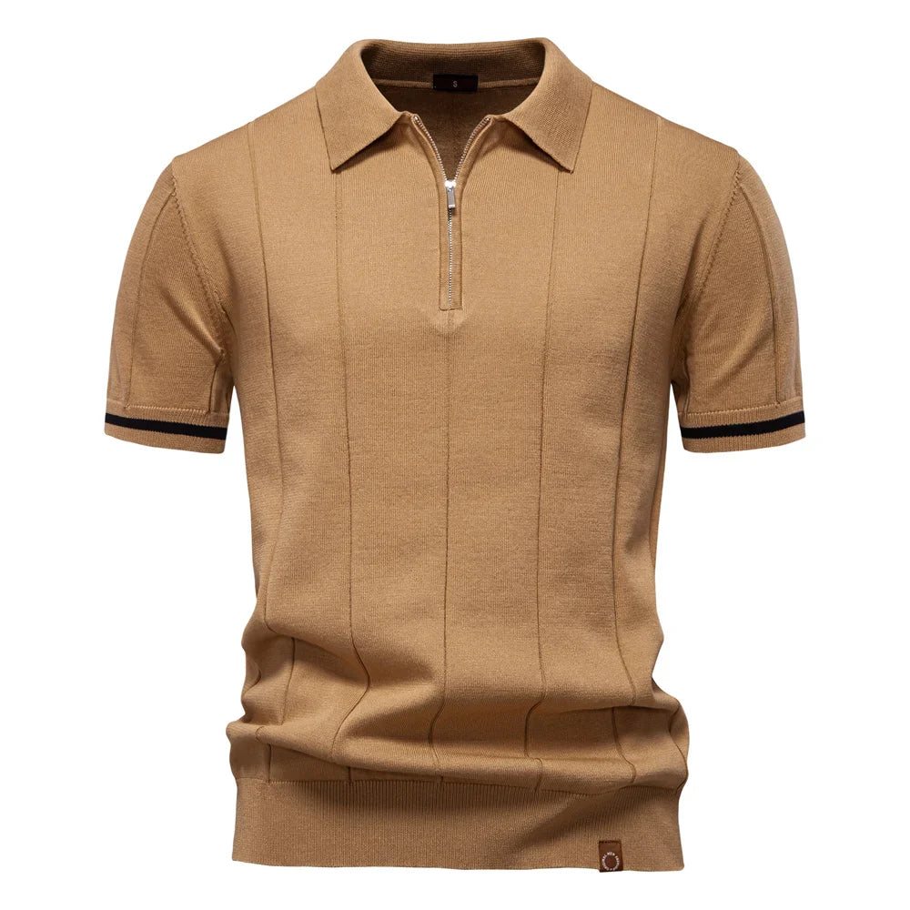 Menxclusive™ | Heren Polo Shirt Met Rits